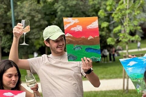 Oppdag Milano gjennom maling og vin med en lokal kunstner