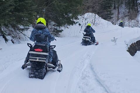 Bukarest: ATV fyrhjuling eller snöskotertur Karpaterna
