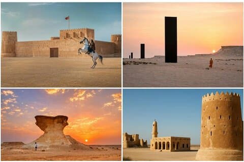 Vanuit Doha: Volledige dag Qatar Noord en West geschiedenis en erfgoed