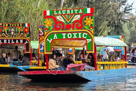 México City Canals por barco com comentário ao vivo com refeições