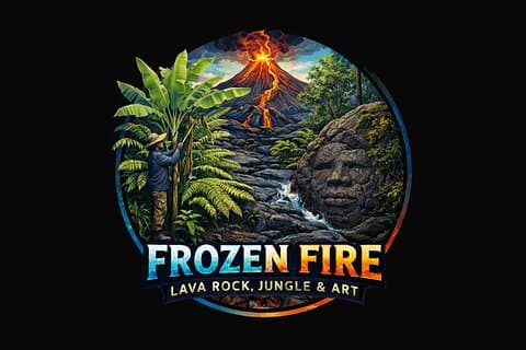 Frozen Fire: Lava Rock, Jungle & Art