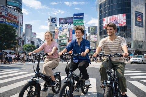 東京の名所を巡る3時間の電動自転車ツアー