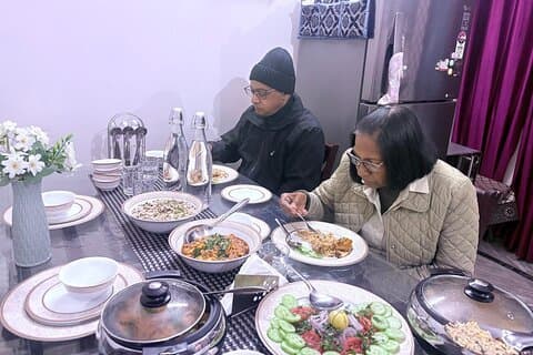 Authentieke Indiase familie kookles in Agra