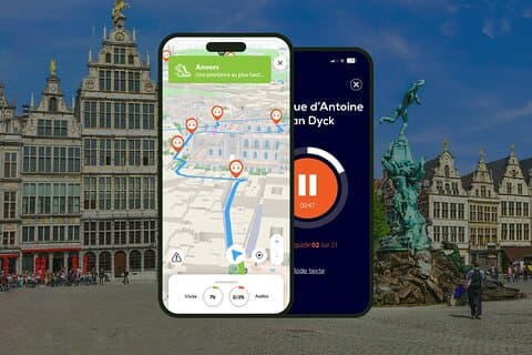 Antwerpen: 2 timmar och 15 minuter lång audioguidad rundvandring med 21 ljudkommentarer