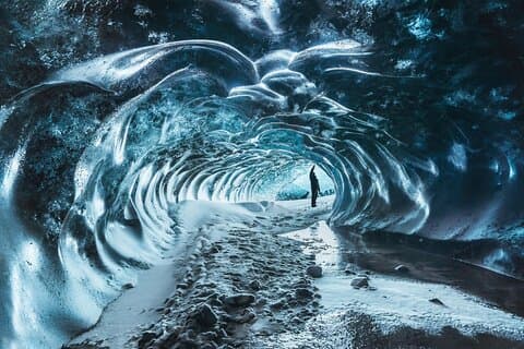 Private South Coast og Katla Ice Cave Tour fra Reykjavik