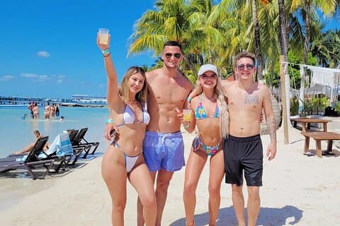Isla Mujeres Catamaran Plus! Boissons, tuba et club de plage