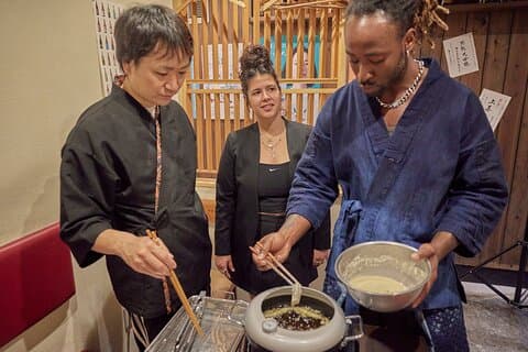 道治さんと大阪で本格寿司か天ぷら料理教室