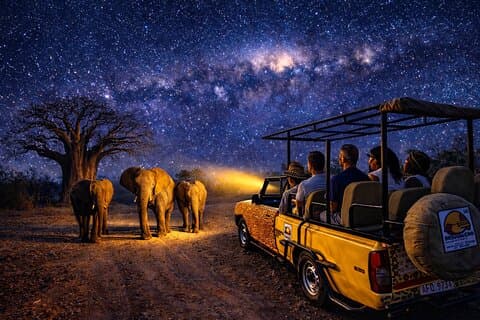 Safari Nocturna 4x4 de Observación de Estrellas y Bajo la Luna