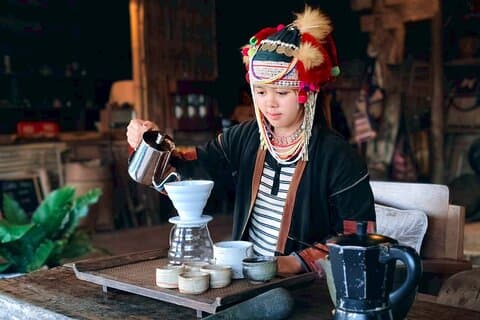 Chiang Rai: Doi Chang kaffe roasting og solnedgang tur