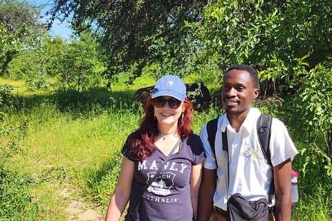 Game Drive och noshörningsspårning