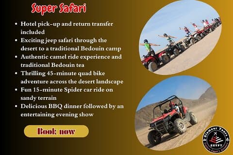 VIP Super Safari – Quad, Buggy, Jeep og BBQ middag