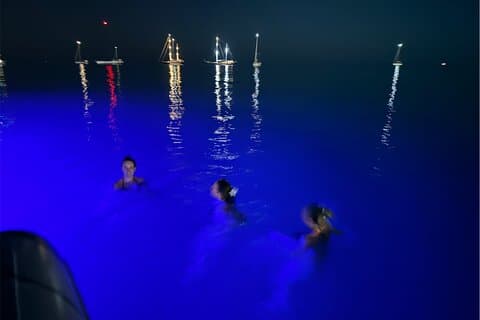 Palermo : Boat party in Mondello at night at sunset with drinks