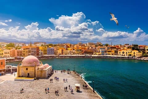 From Rethymno: Private Day Tour to Chania and Kournas Lake