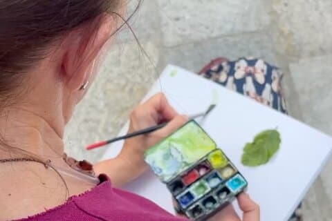 Taller de pintura de retratos en Villa della Regina en Turín