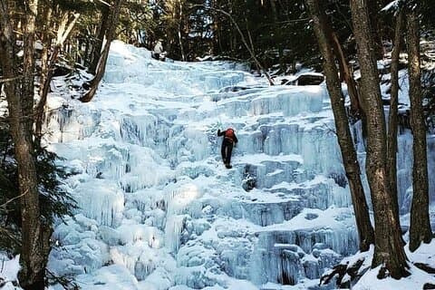 Ice Climbing In Catskill Park NY