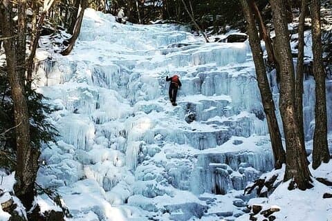 Ice Climbing In Bear Creek PA