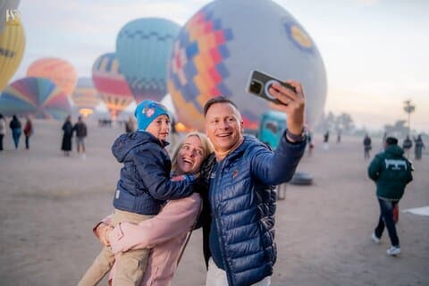 Luxor Sunrise Heißluftballonfahrt und Transfer zur Makadi Bay