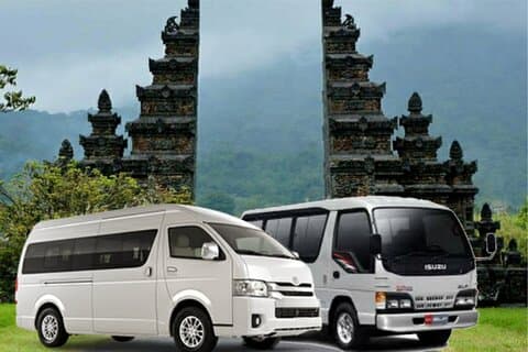 Bali big van charter med engelsktalende chauffør - privat gruppe