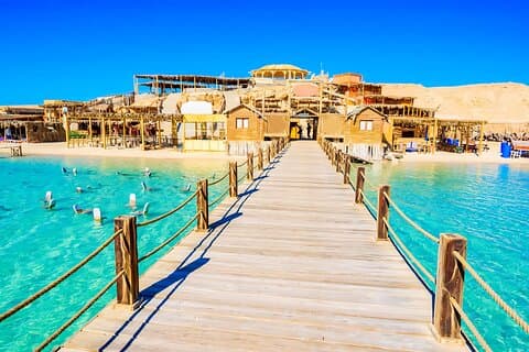 VIP-bådtur til Orange Bay Island med snorkling og frokost - Hurghada