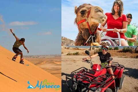 Agadir Desert Adventure in 6-H : Sandboarding, Camel & Quad Bike