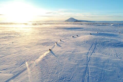 Tour en moto de nieve por el lago Akureyri con traslado