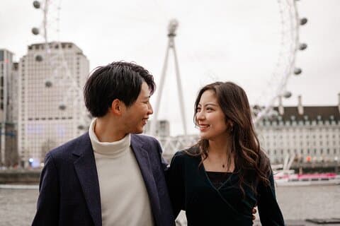Sesión de fotos relajada en Londres con un fotógrafo profesional