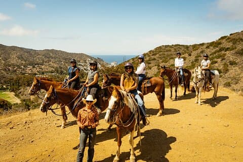 Horse Trail Overlook Group Ride na Ilha Catalina