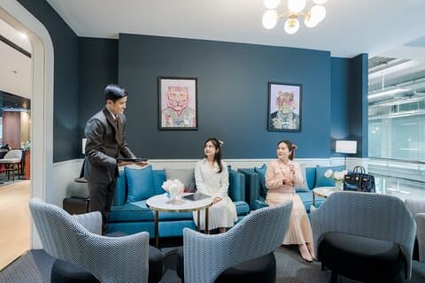 BKKエアポート：コーラルファインストビジネスクラス国際線ラウンジ