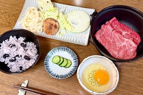 Wagyu Sukiyaki cooking class in Japanese countryside