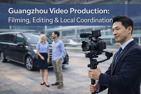Guangzhou videoproduktion : Filmning, redigering och lokal samordning