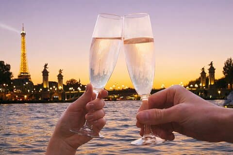 Paris Seine River Sunset & Evening Champagne Cruises
