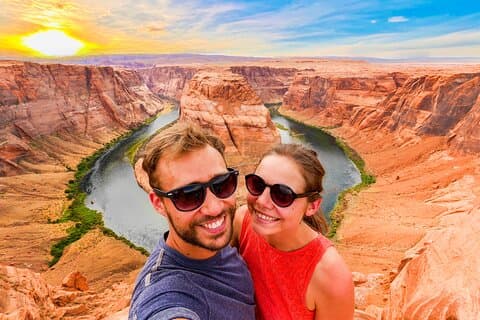 Dagstur til Lower Antelope Canyon og Horseshoe Bend med lunsj
