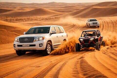 Safari nel deserto, QuadBike,Dune buggy, Sandboarding & CamelRide