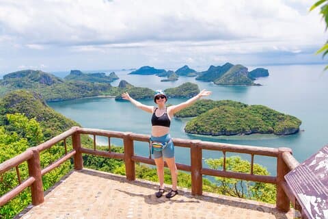 Escursione di snorkeling al Parco Marino Nazionale di Angthong in barca grande da Koh Samui