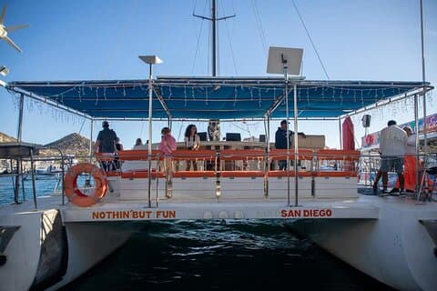 Cabo Boat Tour aboard Baja Blast: Snorkeling, Open Bar, and Lunch
