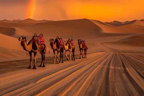 VIP Red Dune Safari with Pick/Drop BBQ/Dinner Camelride Sandbord