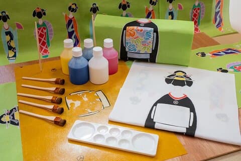 Kyoto : Atelier de teinture Yuzen avec Tenugui Souvenir