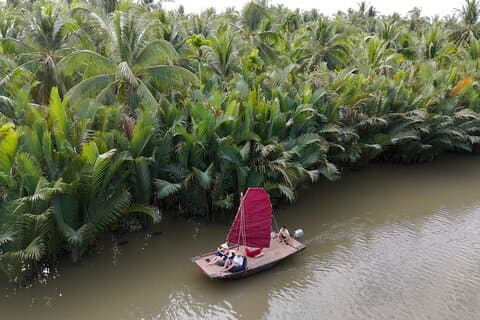 Ben Tre Mekong Zig Zag : scooter, voilier et nourriture (journée complète)
