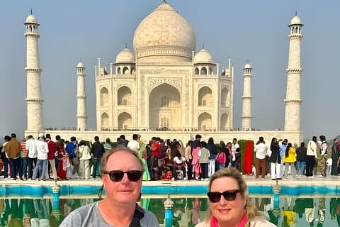 Privat soluppgång Taj Mahal Tour från Delhi med Expert Guide