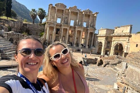 Visite privée d'Éphèse et du temple d'Artémis au départ du port de Kusadasi
