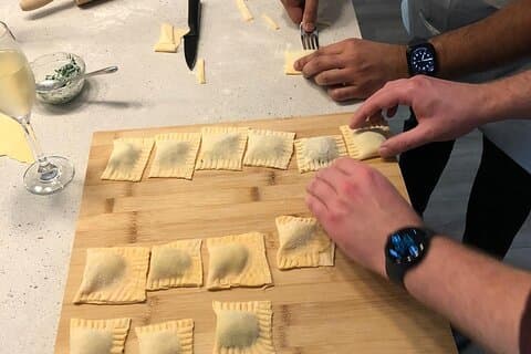 Pâtes fraîches au prosecco sans fond