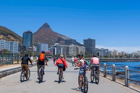 Kaapstad ochtend- of zonsondergang fietstocht met snacks