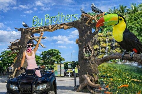 1 ora di giro in ATV Pizza, bevande e ingresso gratuito da Brothers Park