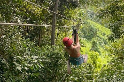 Tortuguero kanaltur och Zipline äventyr