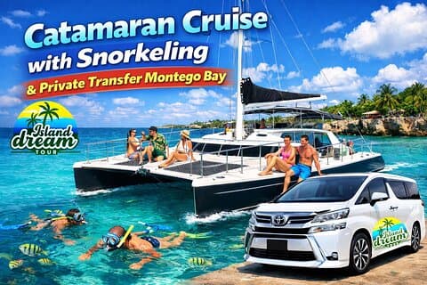Catamarancruise met snorkelen en privétransfer Montego Bay