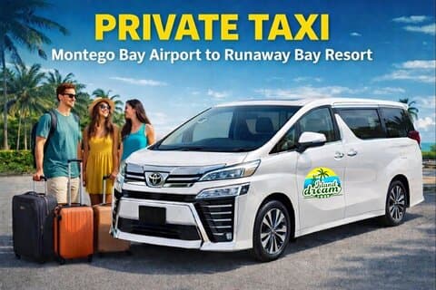 Privates Taxi: Flughafen Montego Bay zum Runaway Bay Resort