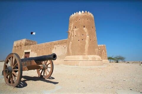 Halvdagstur till norra Qatar Al Zubarah, Purple Island och Mangrove