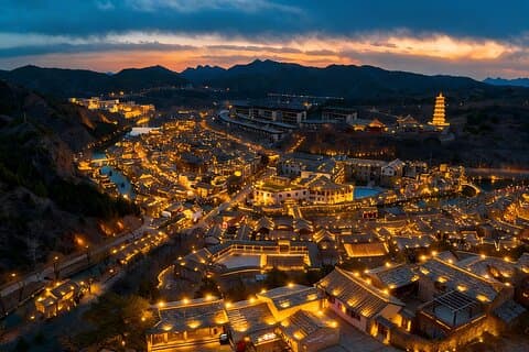 Privat aften Beijing Layover Tour til Gubei Water Town og Simatai Great Wall