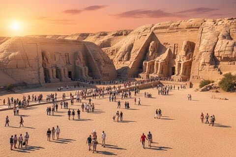 Excursión compartida de día completo desde Asuán a los templos de Abu Simbel