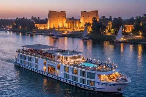 2 Nätters Nilkryssning från Luxor till Aswan med Abu Simbel